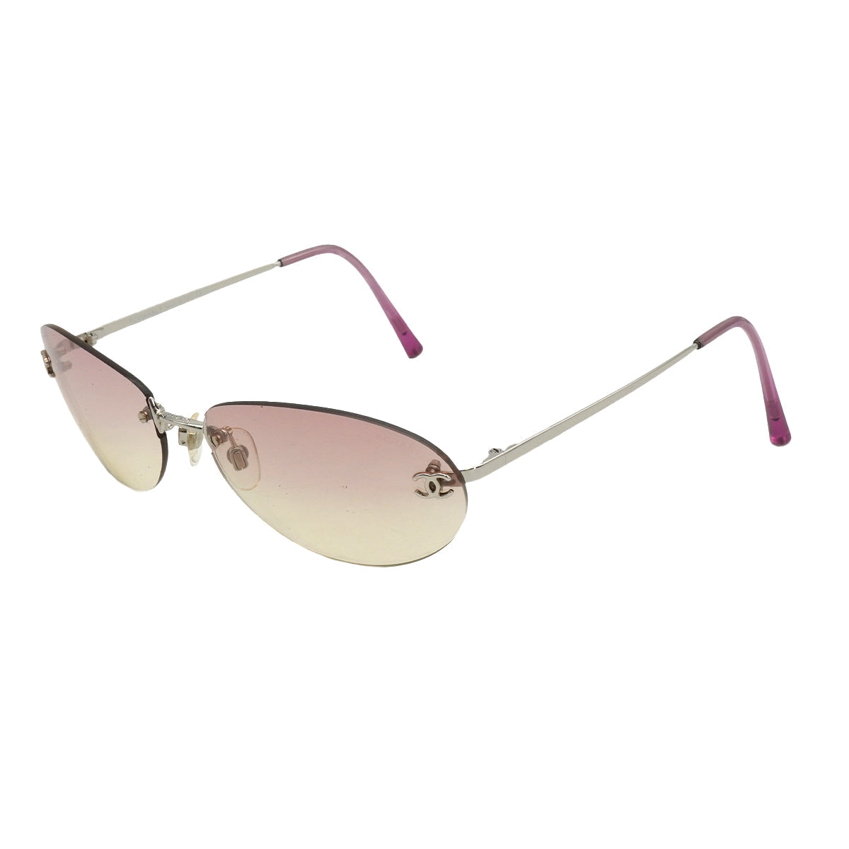 VINTAGE CHANEL COCOMARK SUNGLASSES PINK EYEWEAR 90335646