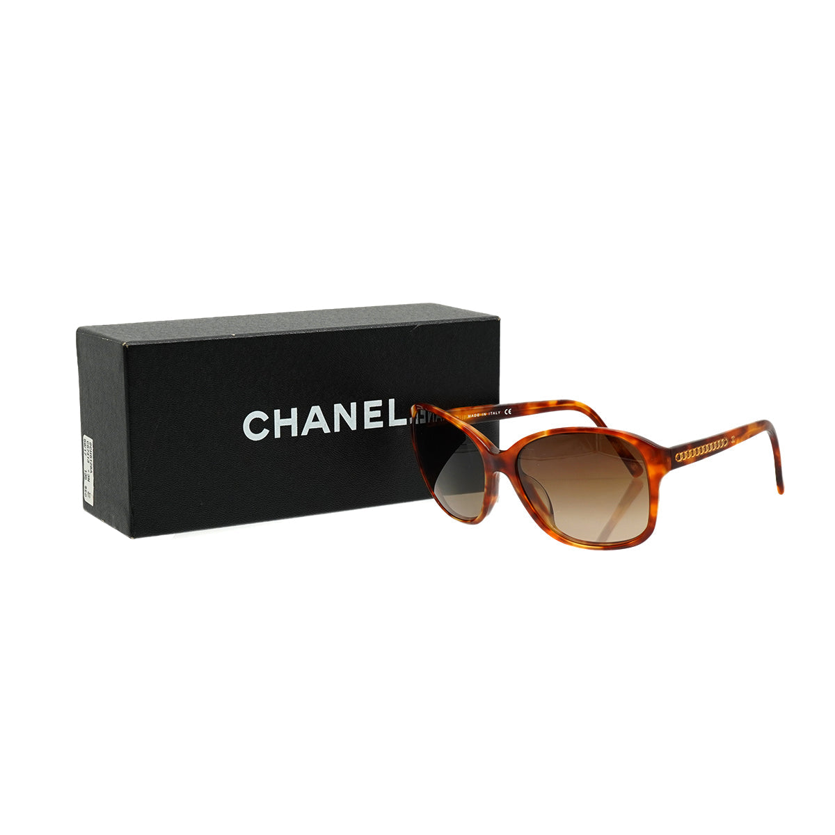 VINTAGE CHANEL COCOMARK SUNGLASSES TORTOISESHELL BROWN EYEWEAR 90334189