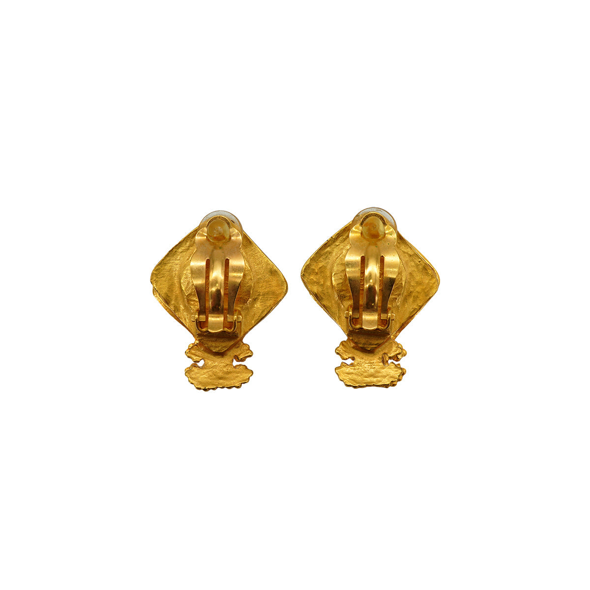 VINTAGE CHANEL EARRINGS COCOMARK DIA GOLD ACCESSORY 96A 90332932