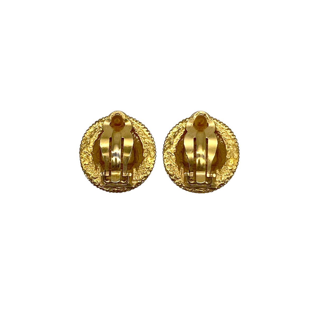 VINTAGE CHANEL EARRINGS COCOMARK CHAIN MOTIF ACCESSORY 97P 90326221