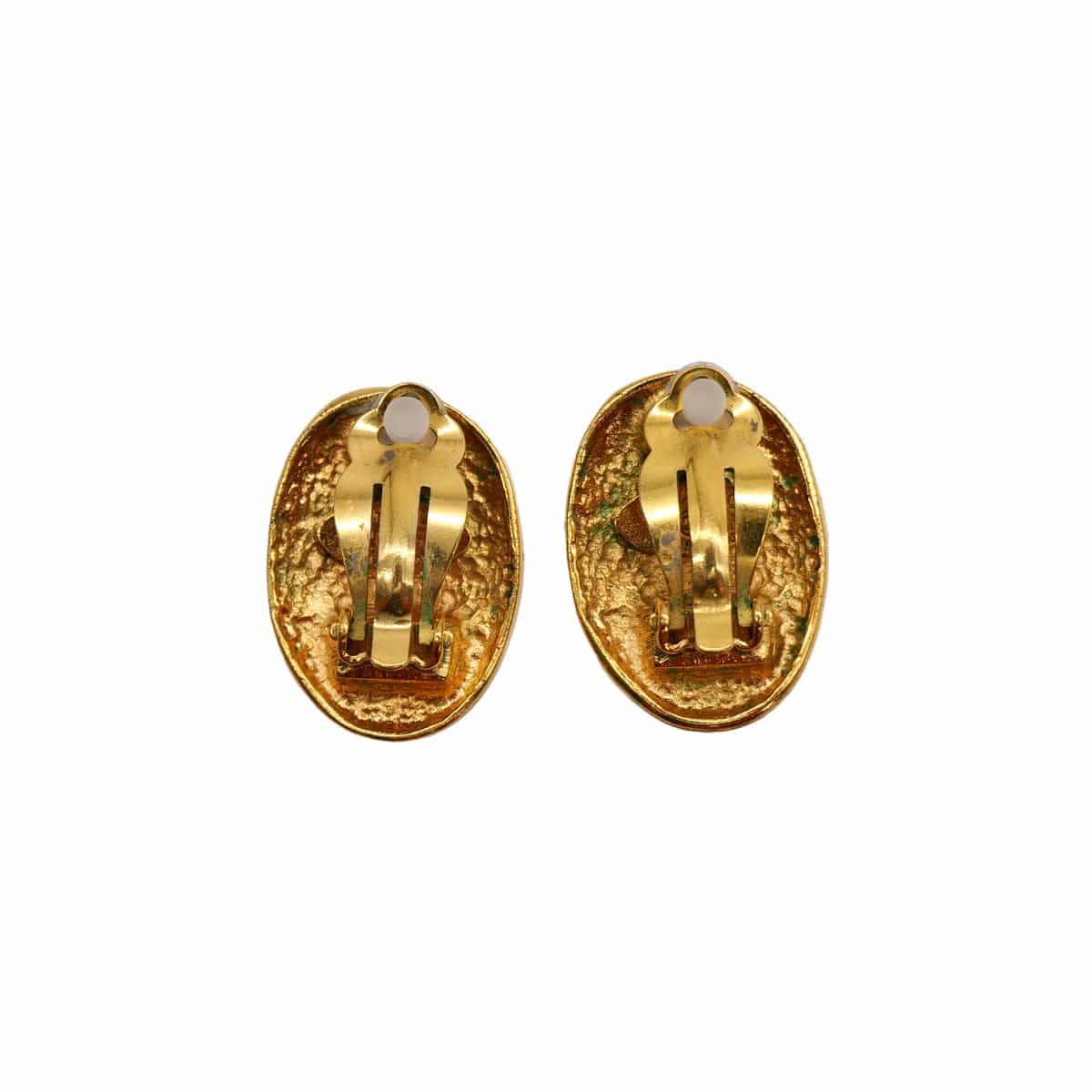 VINTAGE CHANEL EARRINGS COCOMARK GOLD ACCESSORY 26 90321097