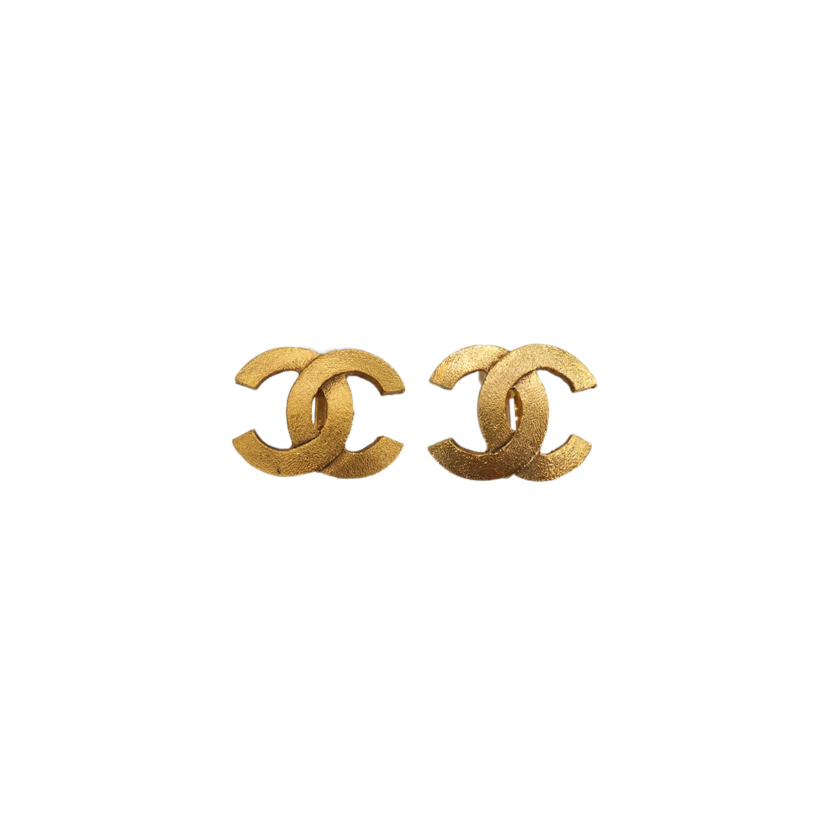 VINTAGE CHANEL EARRINGS COCOMARK GOLD ACCESSORY 29 90337677