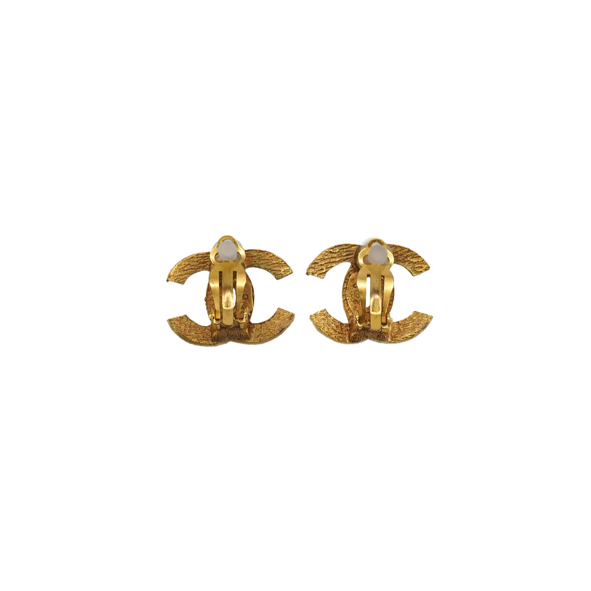 VINTAGE CHANEL EARRINGS COCOMARK GOLD ACCESSORY 29 90337677
