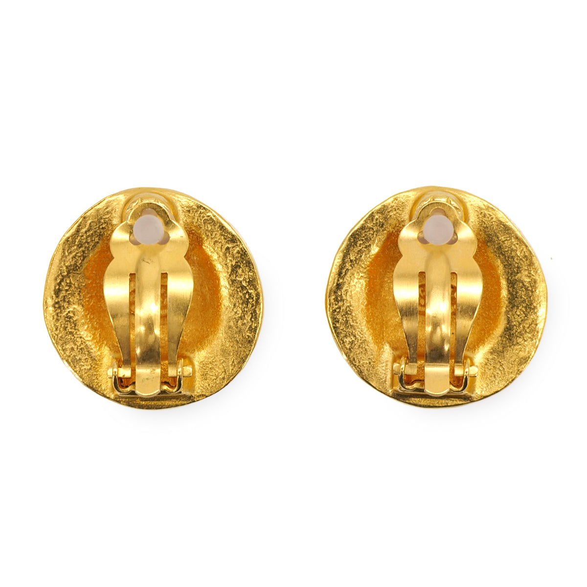 VINTAGE CHANEL EARRINGS COCOMARK GOLD ACCESSORY 94A 90319972