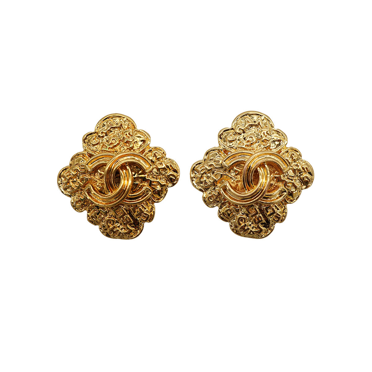 VINTAGE CHANEL EARRINGS COCOMARK LOGO ACCESSORY 95A 90325944
