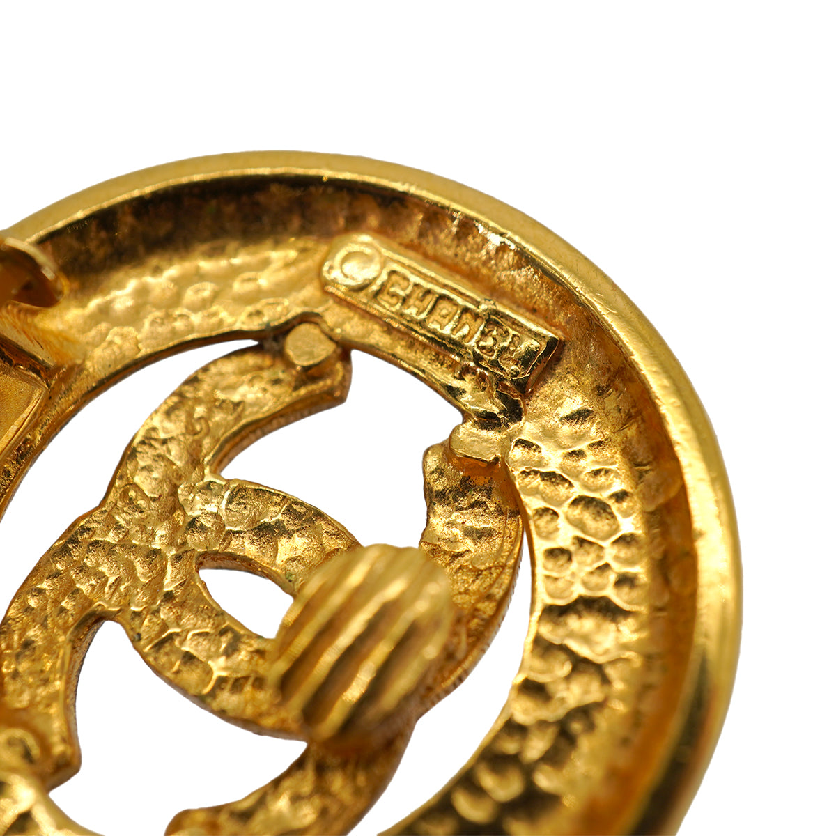 VINTAGE CHANEL EARRINGS COCOMARK ROUND ACCESSORY 90328702