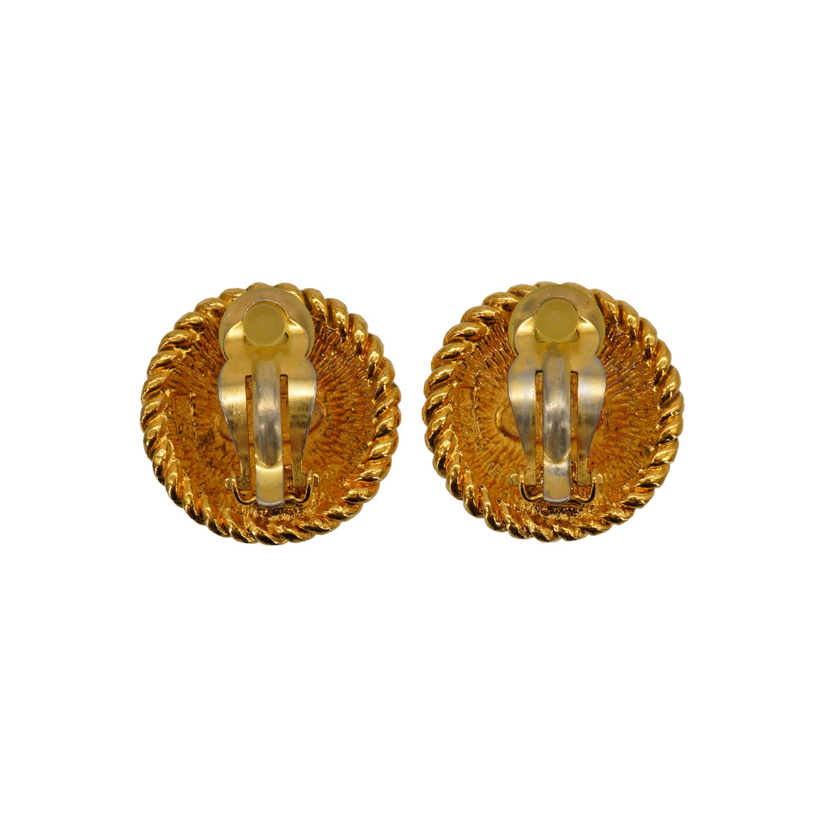 VINTAGE CHANEL EARRINGS COCOMARK ROUND ACCESSORY  90334887