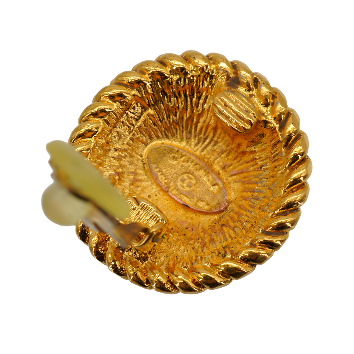 VINTAGE CHANEL EARRINGS COCOMARK ROUND ACCESSORY  90334887