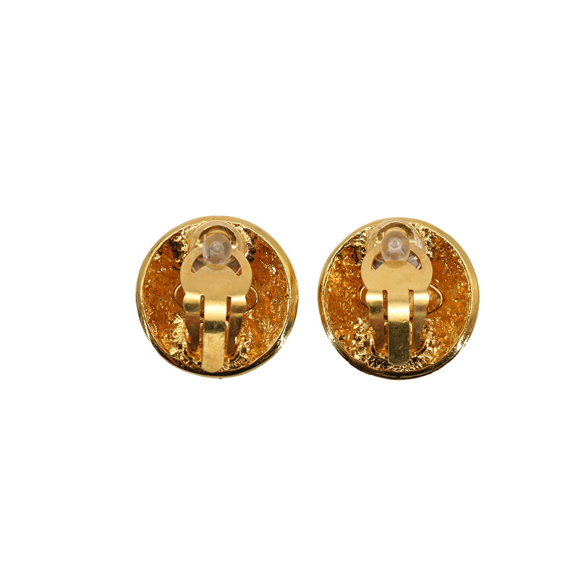 VINTAGE CHANEL EARRINGS ROUND COCOMARK ACCESSORY 94P 90335639