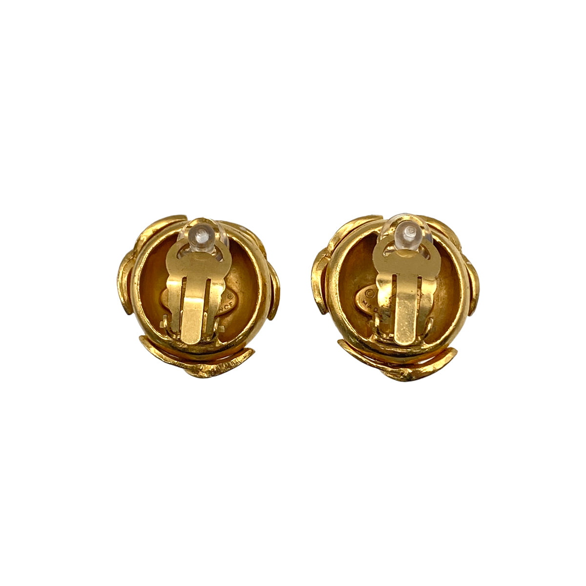 VINTAGE CHANEL EARRINGS TRIPLE COCOMARK ACCESSORY 94A 90326225