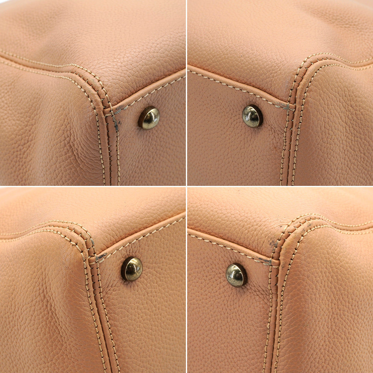 VINTAGE CHANEL EXECUTIVE TOTE SHOULDER BAG BEIGE LEATHER GOLD HARDWARE 90335133