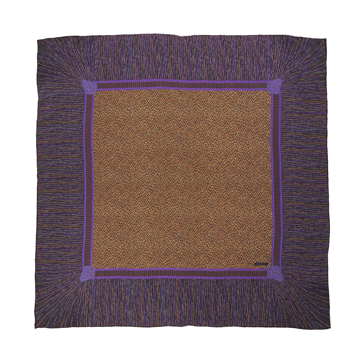 VINTAGE CHANEL LOGO SCARF MULTICOLOR SILK 90325801