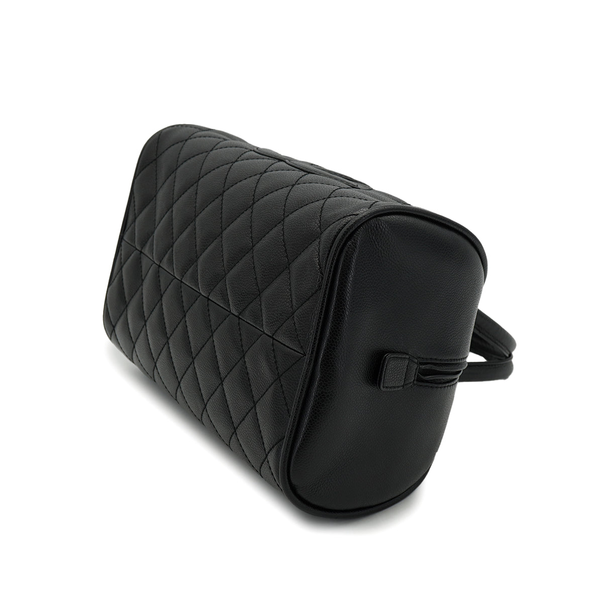 VINTAGE CHANEL MATELASSE COCOMARK BOSTON BAG BLACK CAVIAR SKIN 90328124