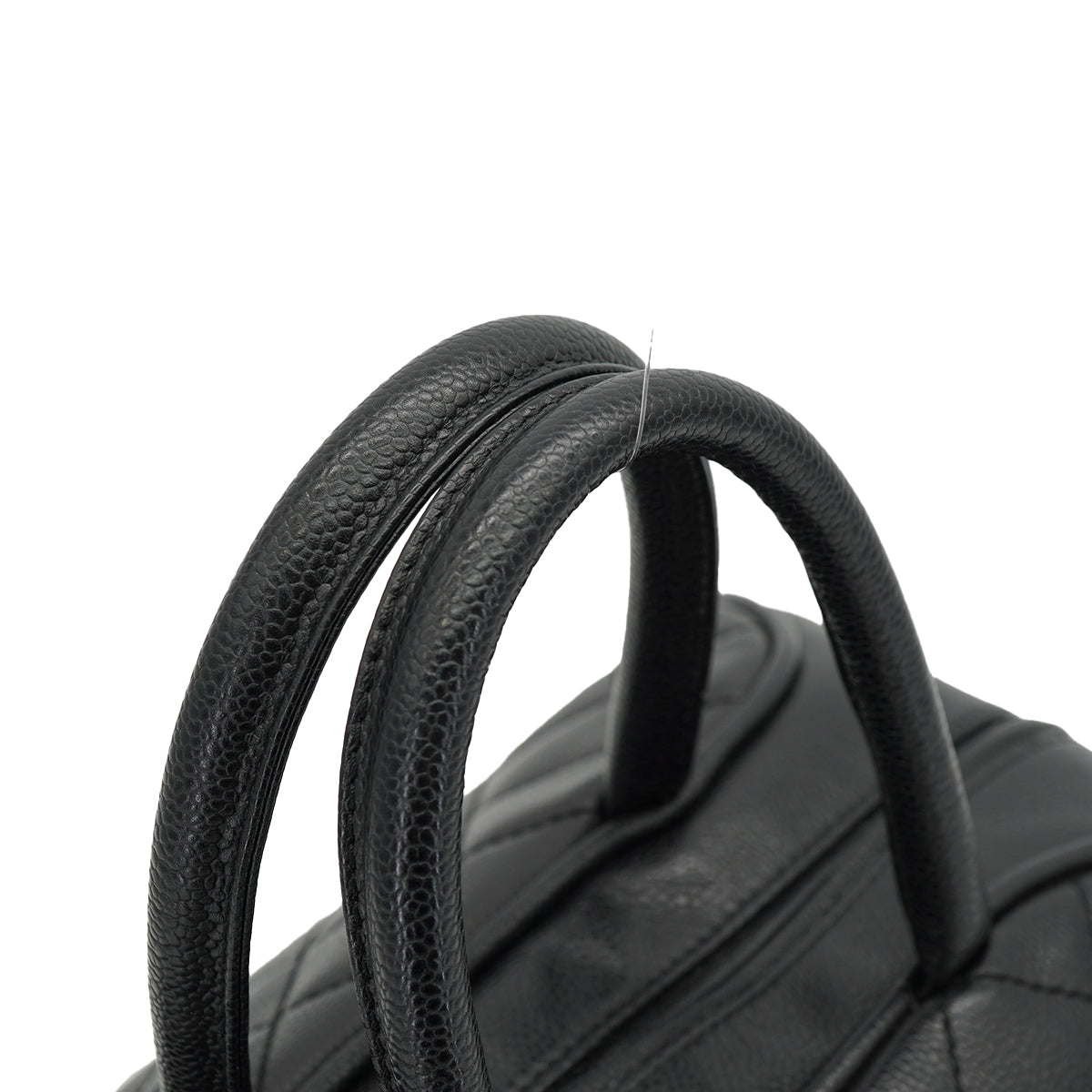 VINTAGE CHANEL MATELASSE COCOMARK BOSTON BAG BLACK CAVIAR SKIN 90328124