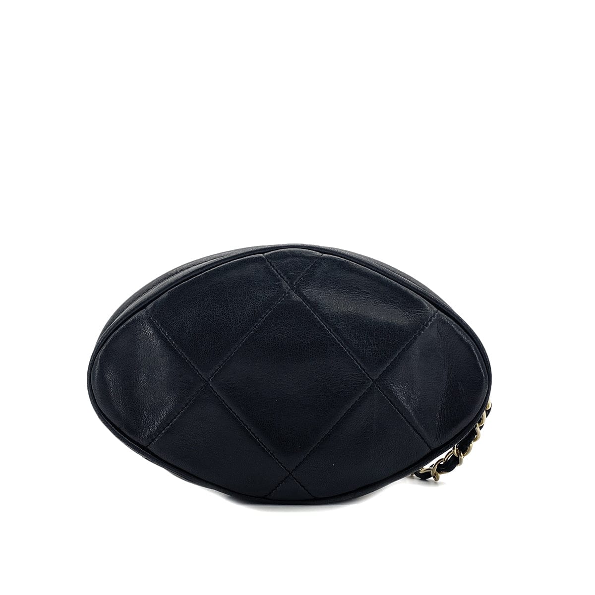 VINTAGE CHANEL COCOMARK MATELASSE FRINGE CHAIN CLUTCH BAG BLACK LAMB SKIN GOLD HARDWARE 90319667