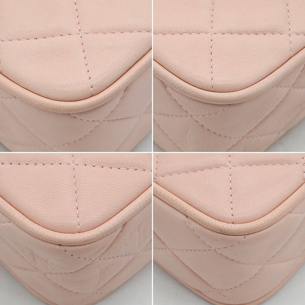 VINTAGE CHANEL MATELASSE FRINGE CHAIN SHOULDER BAG PINK LAMB SKIN GOLD HARDWARE 90344375