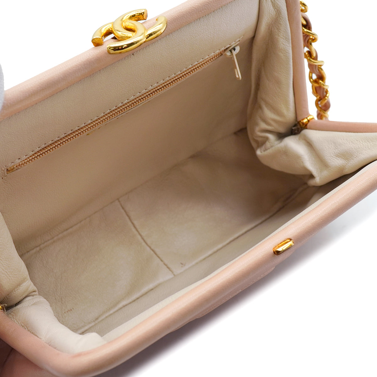 VINTAGE CHANEL COCOMARK  MATELASSE SHOULDER BAG FRINGE PINK GOLD HARDWARE 90346874