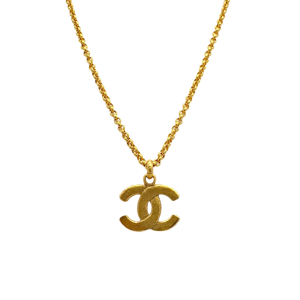 VINTAGE CHANEL NECKLACE COCOMARK GOLD ACCESSORY 29 90314783