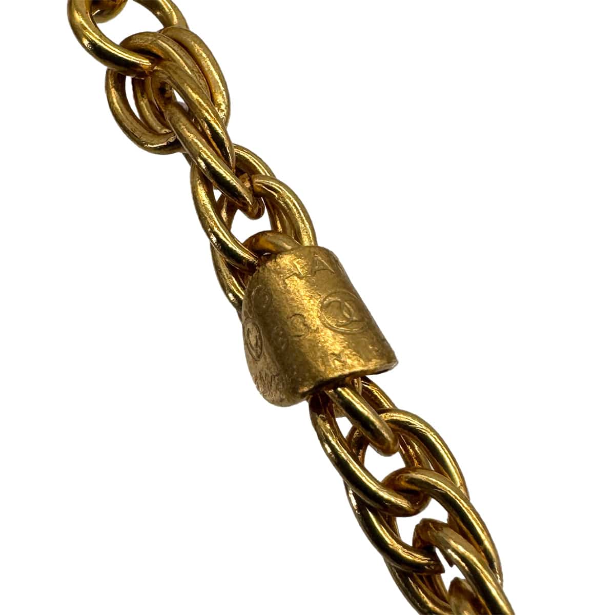 VINTAGE CHANEL NECKLACE COCOMARK GOLD ACCESSORY 90321138