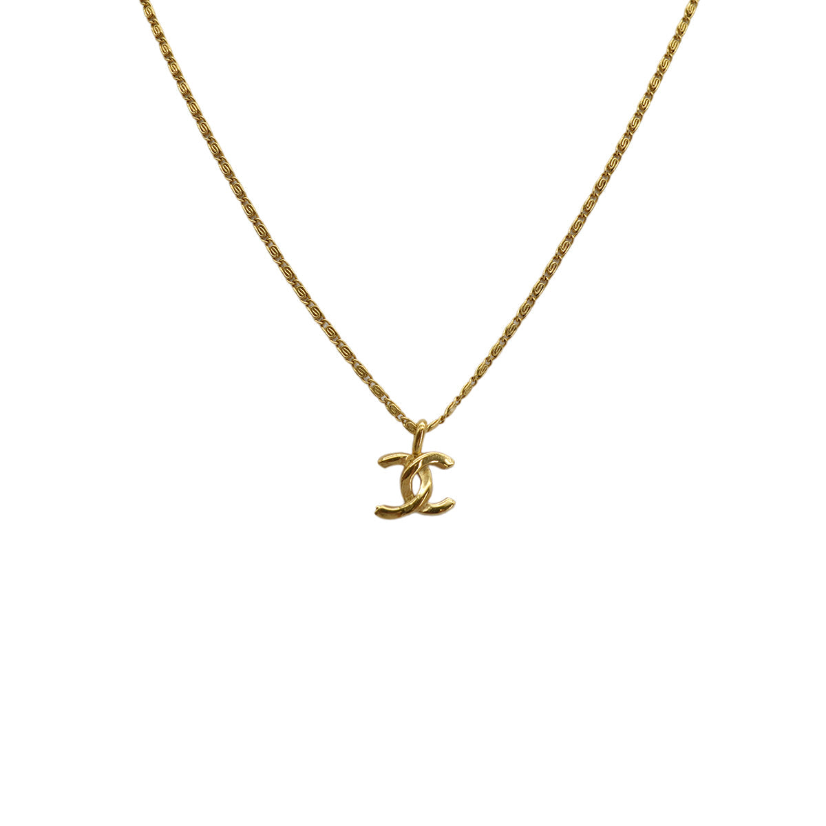 VINTAGE CHANEL NECKLACE COCOMARK GOLD ACCESSORY 90330658