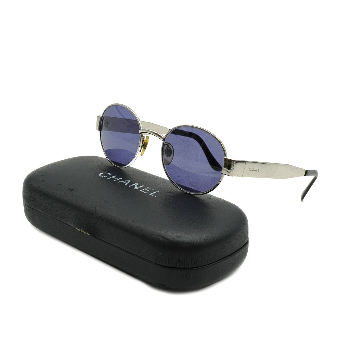 VINTAGE CHANEL SUNGLASSES SILVER EYEWEAR 90334513