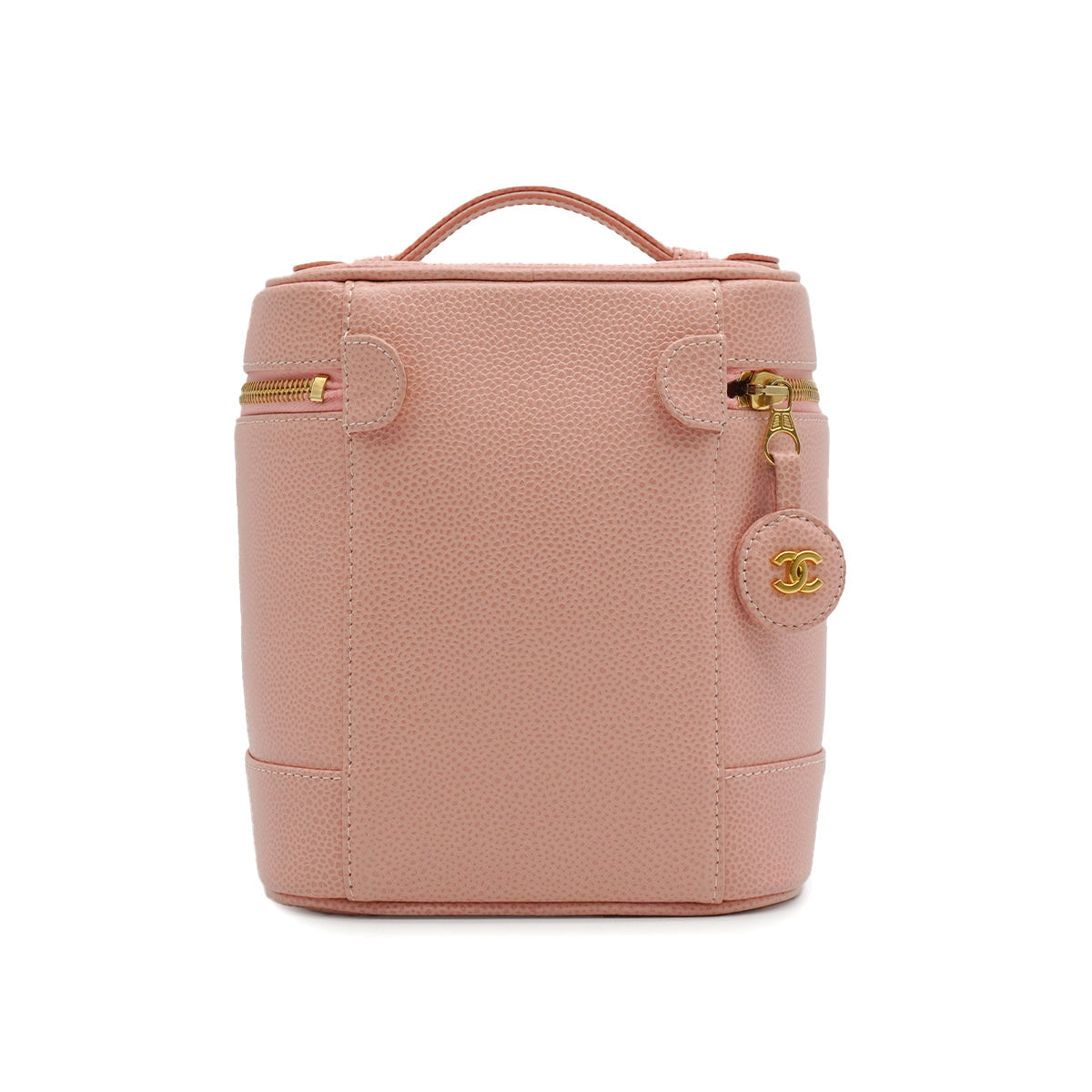 VINTAGE CHANEL COCOMARK VANITY HAND BAG PINK CAVIAR SKIN 90339655