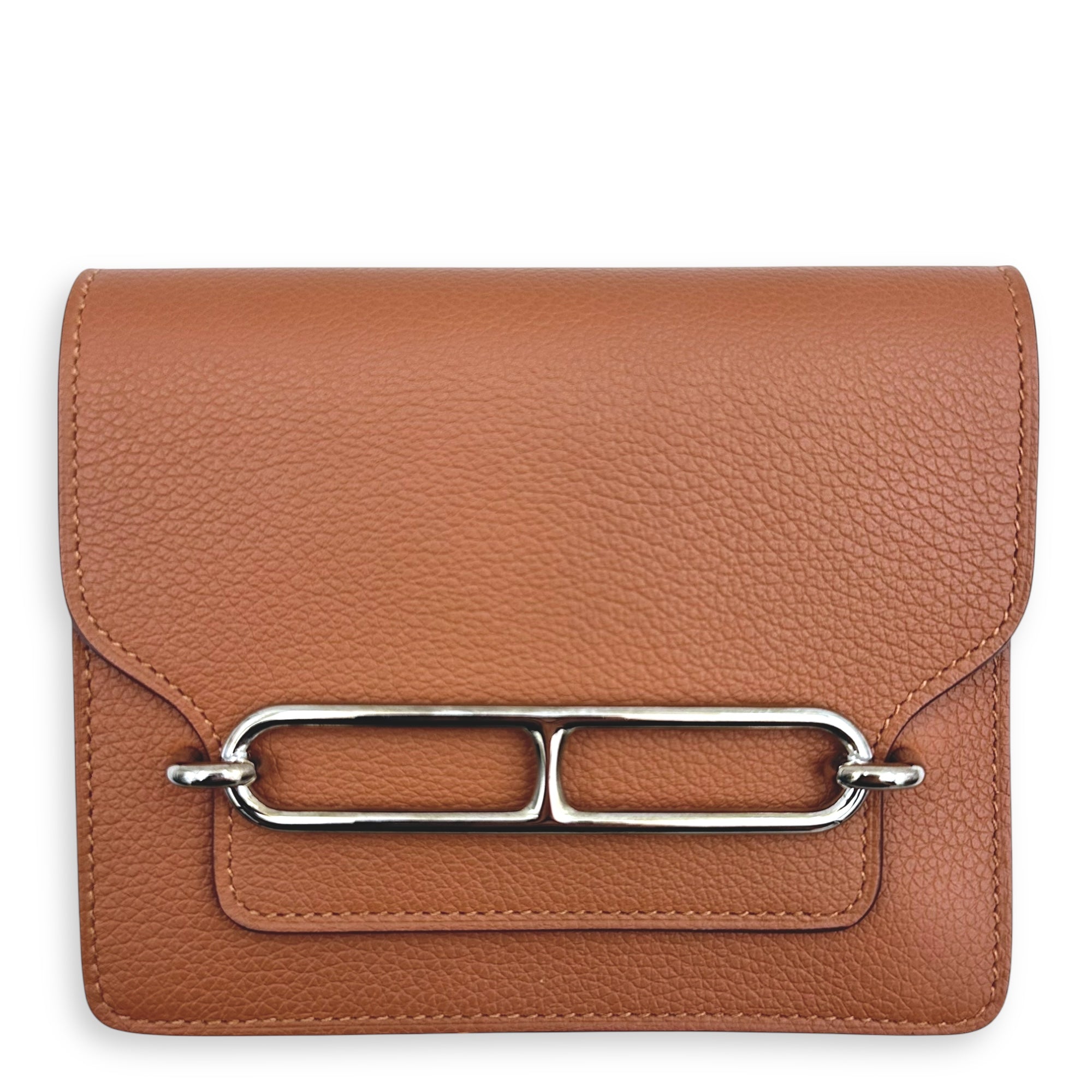 Hermès Roulis Slim Gold/ Vert Fizz Wallet in Evercolor, Permabrass hardware C2508-007463AN