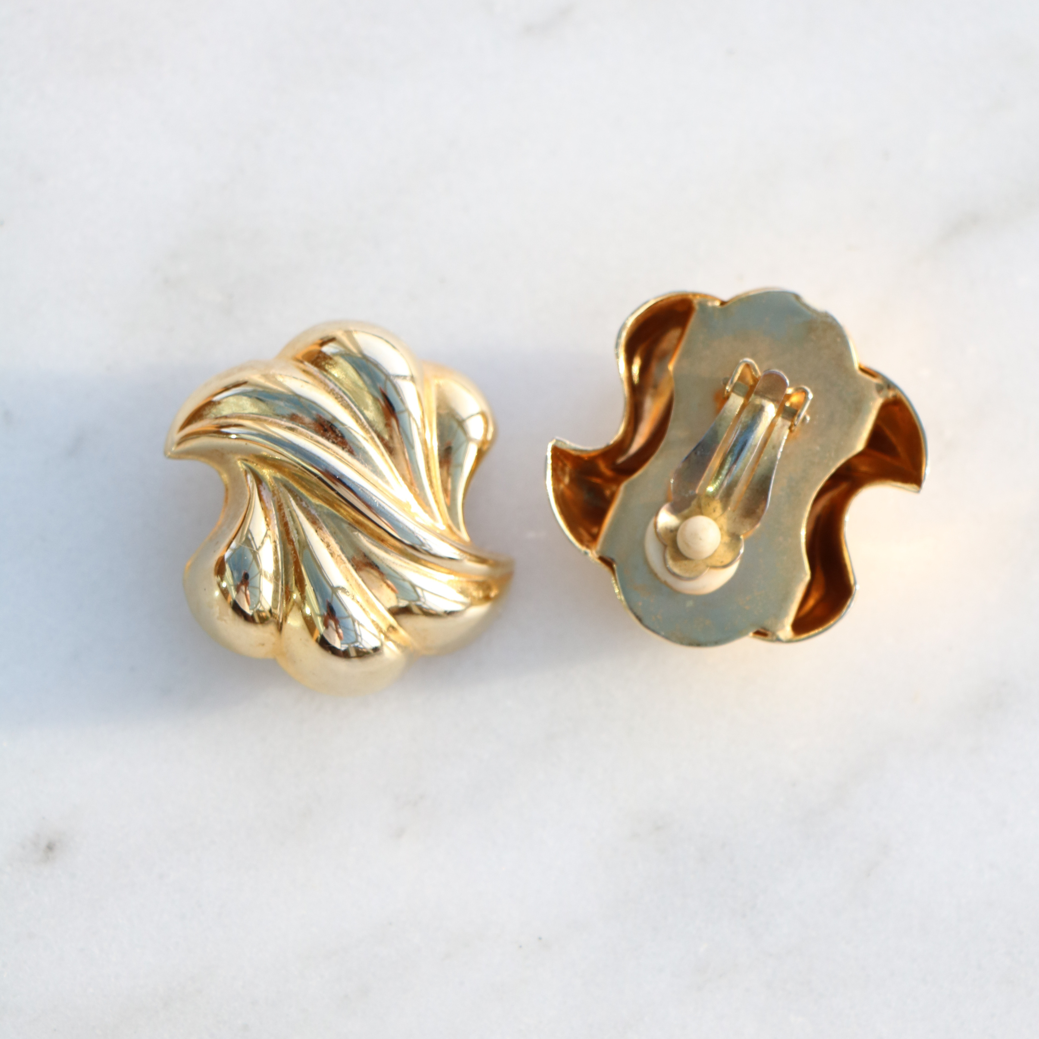 Vintage large statement earrings