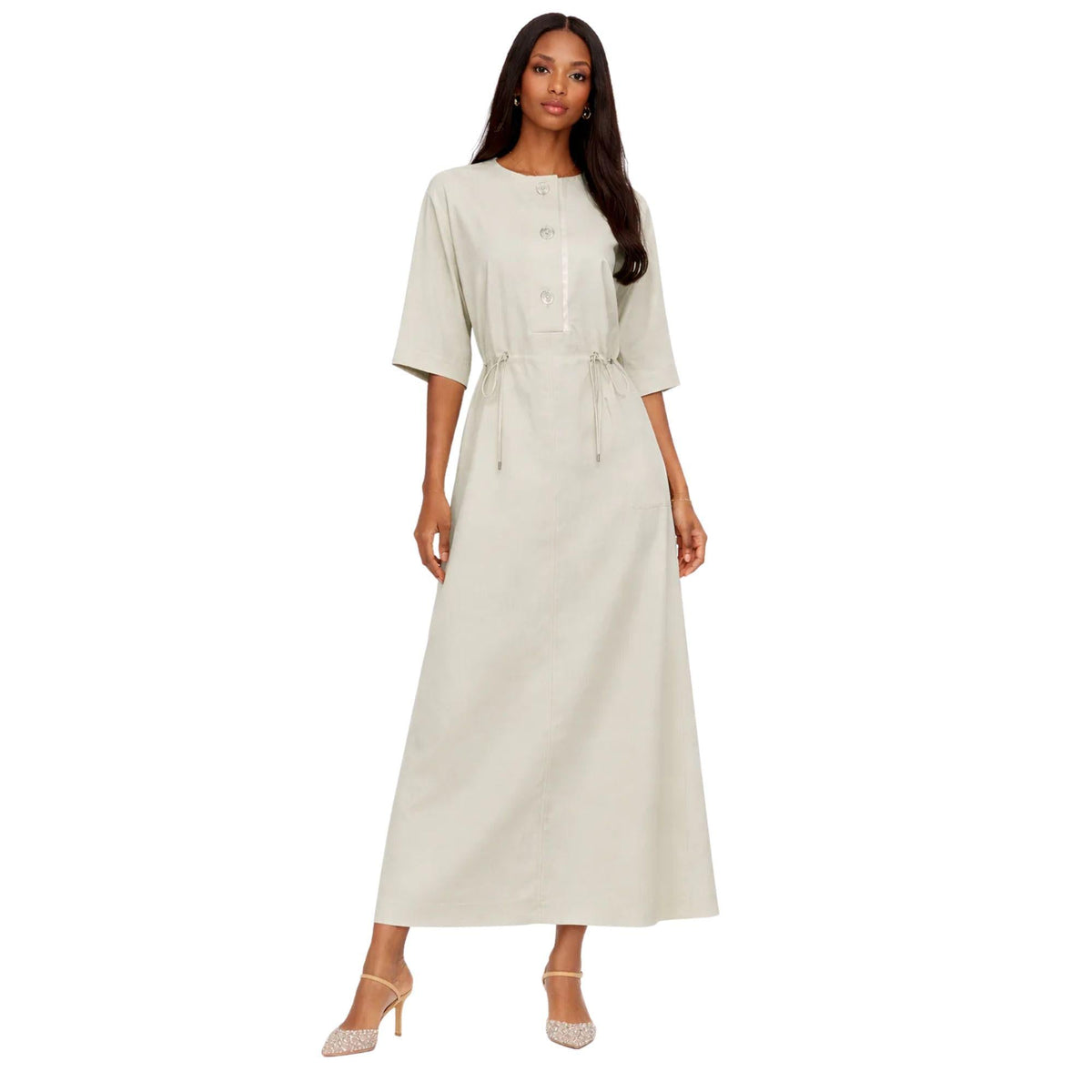 WAIST DRAWSTRING DRESS “ALEX”
