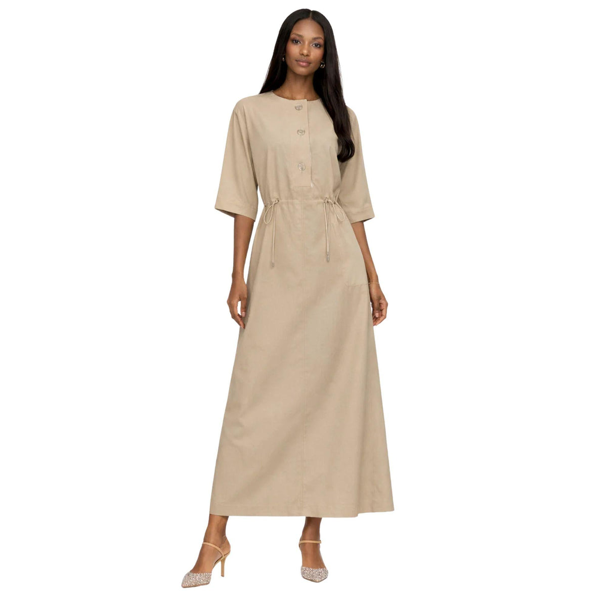 WAIST DRAWSTRING DRESS “ALEX”