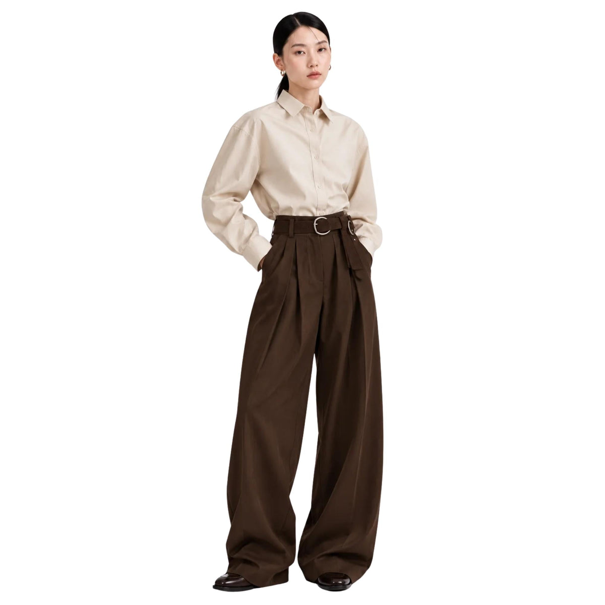 WIDE-WRAP SUEDE RING BELT "KARINA"