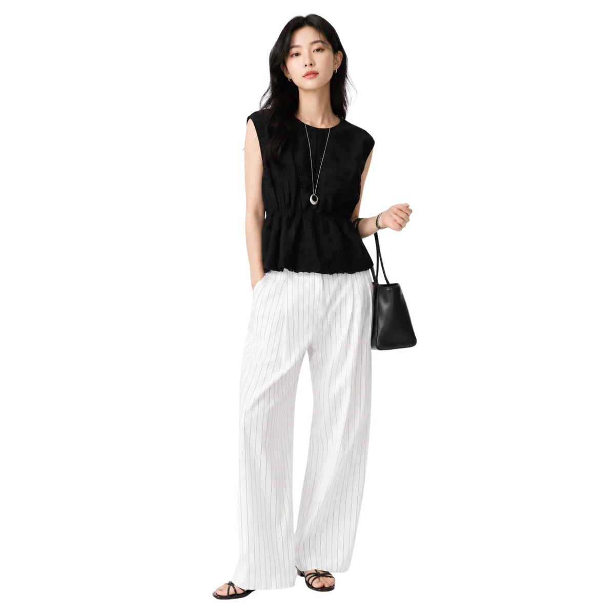 WIDE LEG TROUSERS (بنطلون) “LIE”
