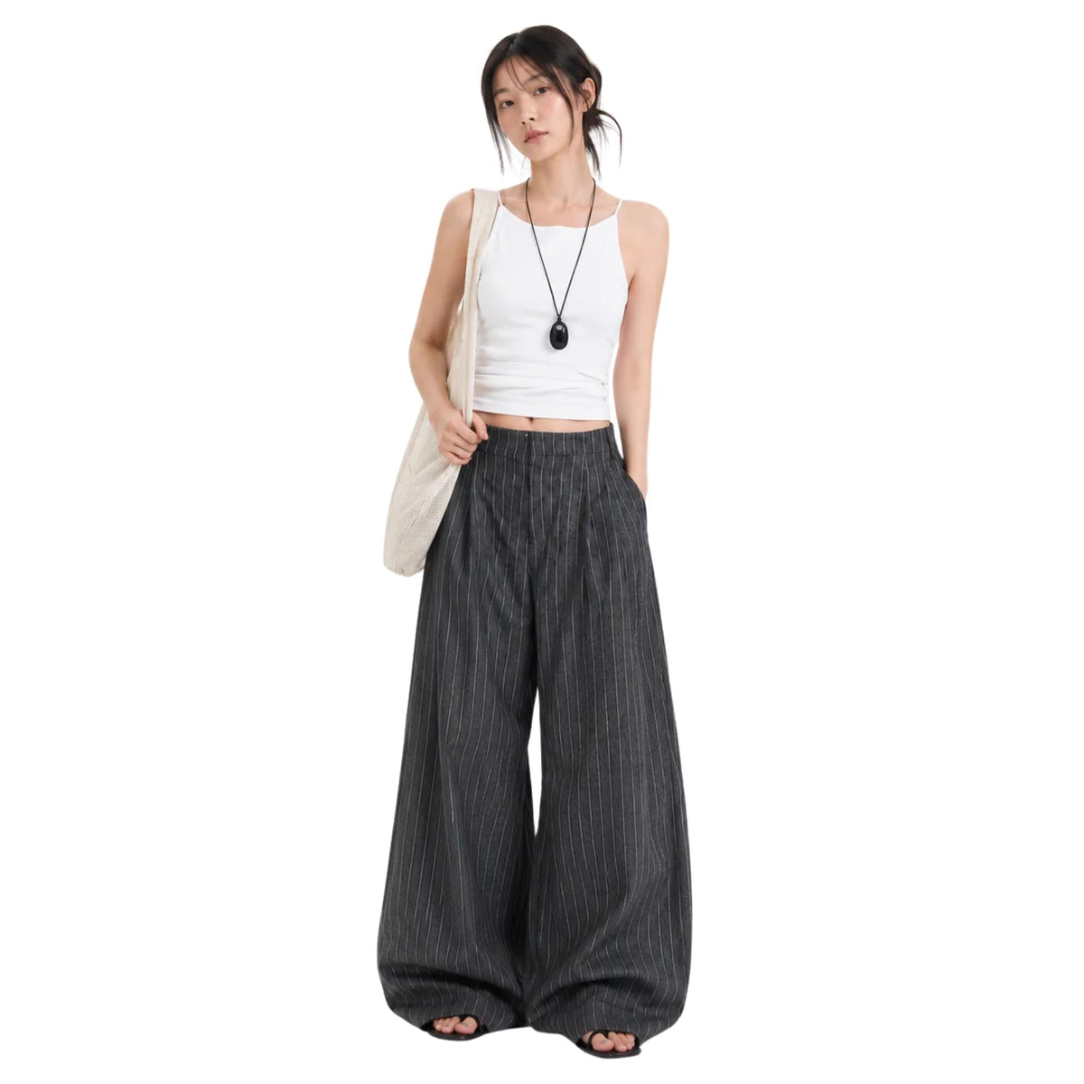 WIDE LEG TROUSERS (بنطلون) “LIE”