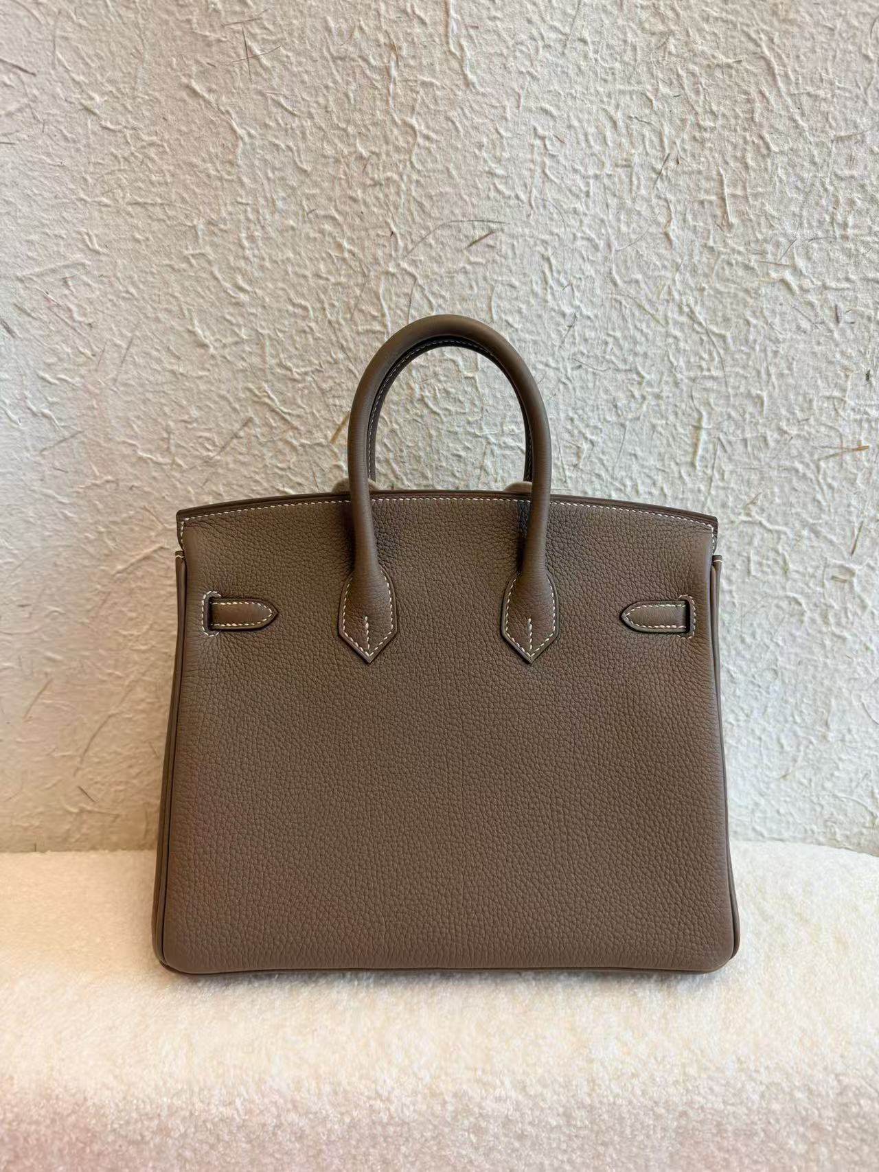 Hermès Birkin 25 Etoupe Togo Leather GHW