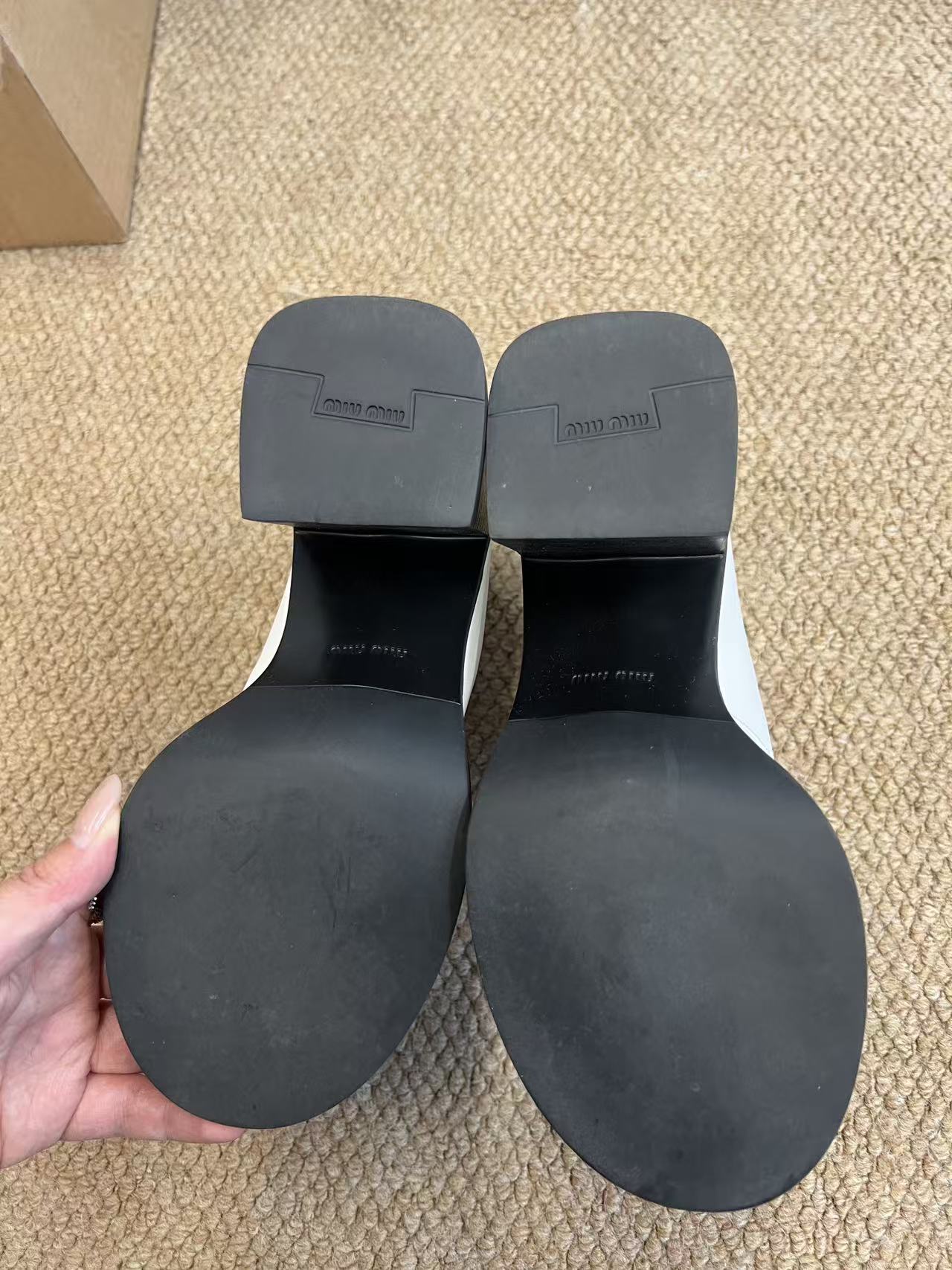 Size 36 - Miu Miu Leather thong ankle boots