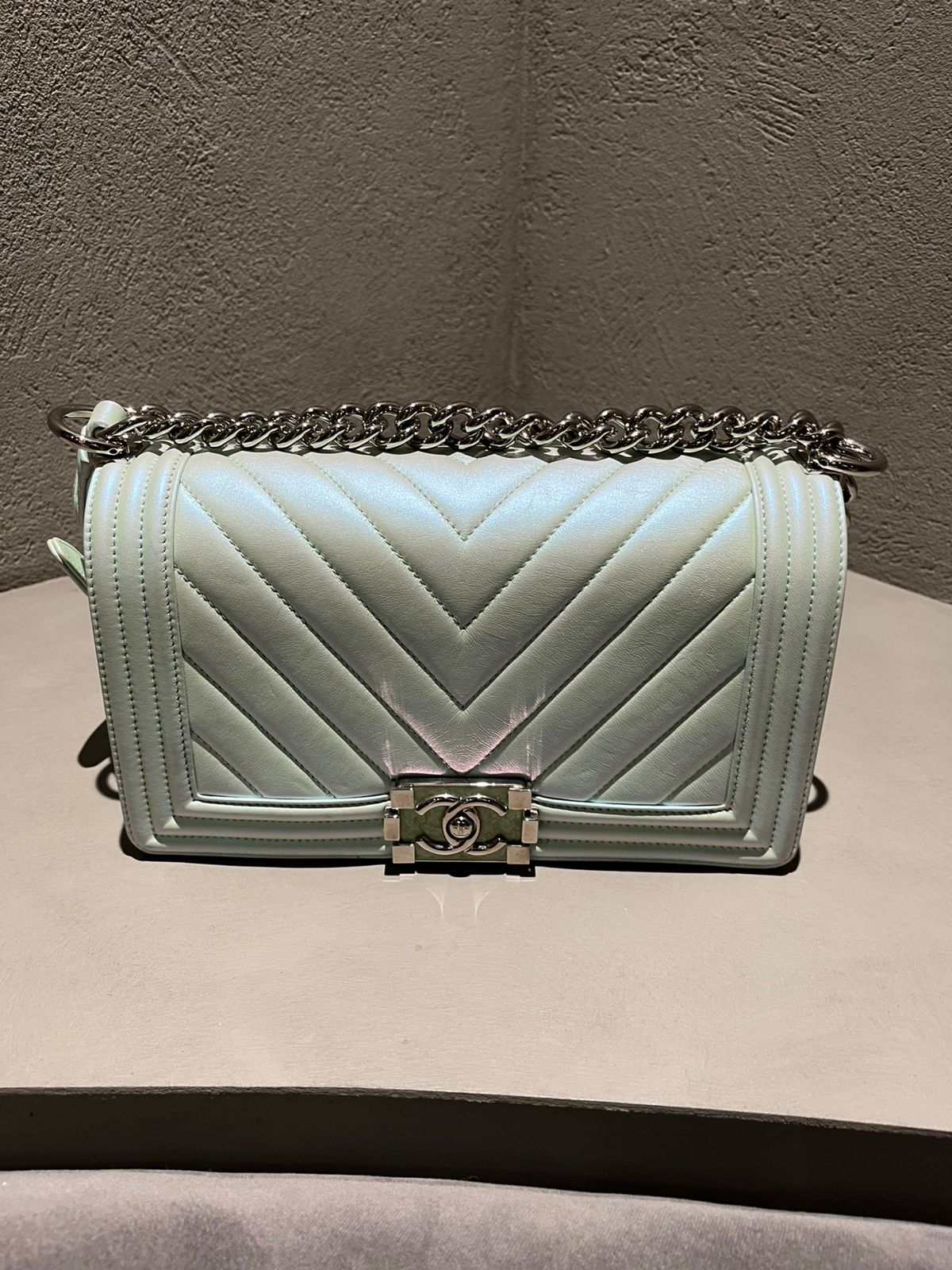 Chanel Boy Chevron Iridescent Bag CHA12039B