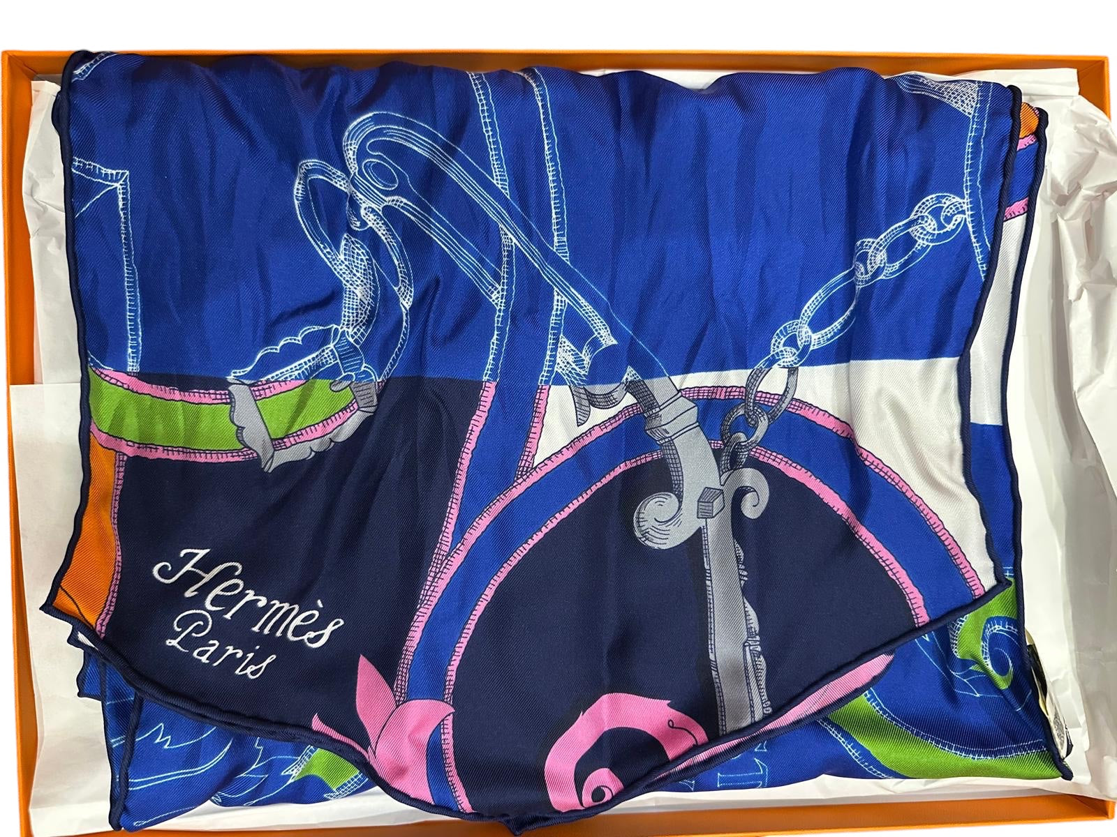 28. Hermes Maxi Twilly  Silk Scarf