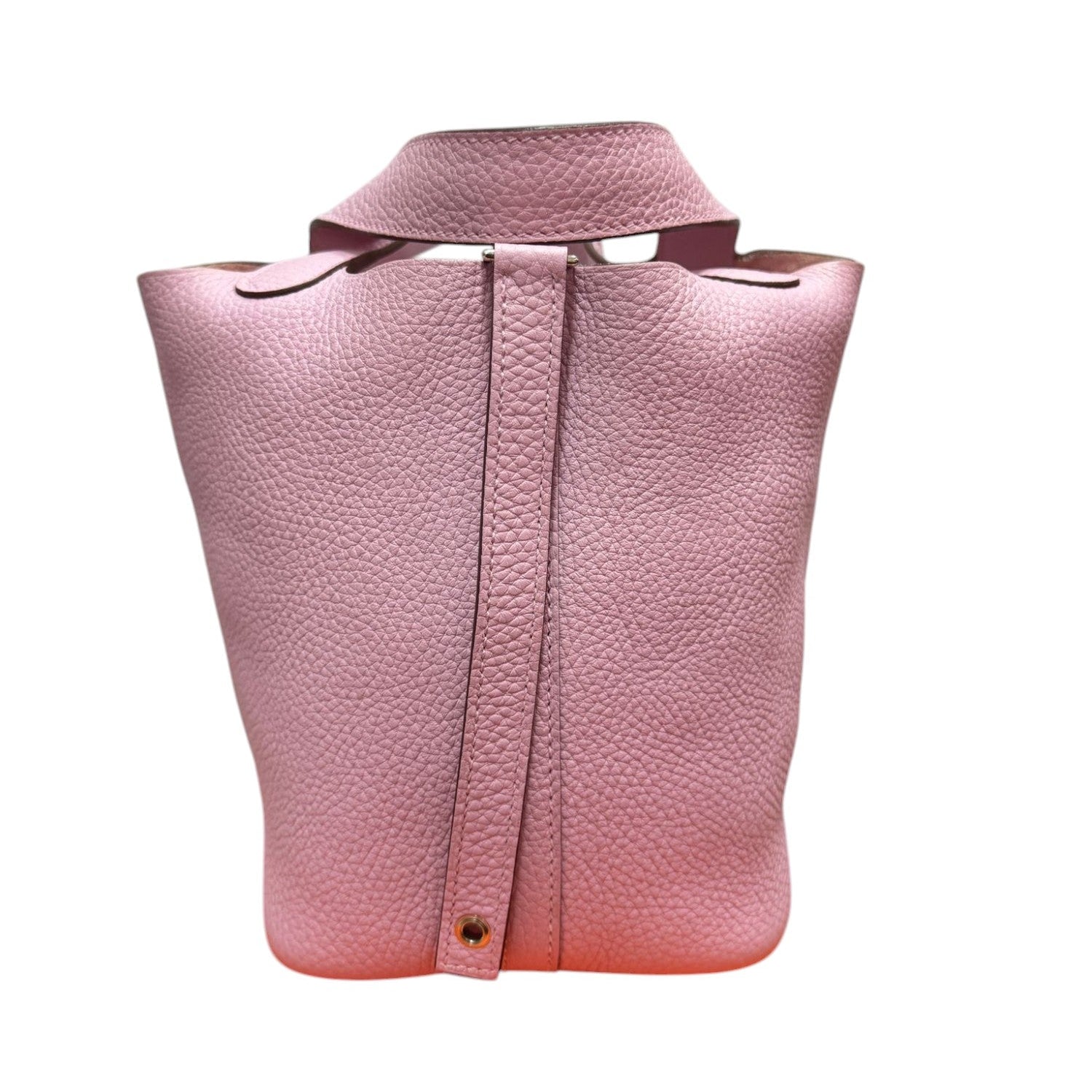 Hermes Picotin 18 in Pink Clemence with PHW