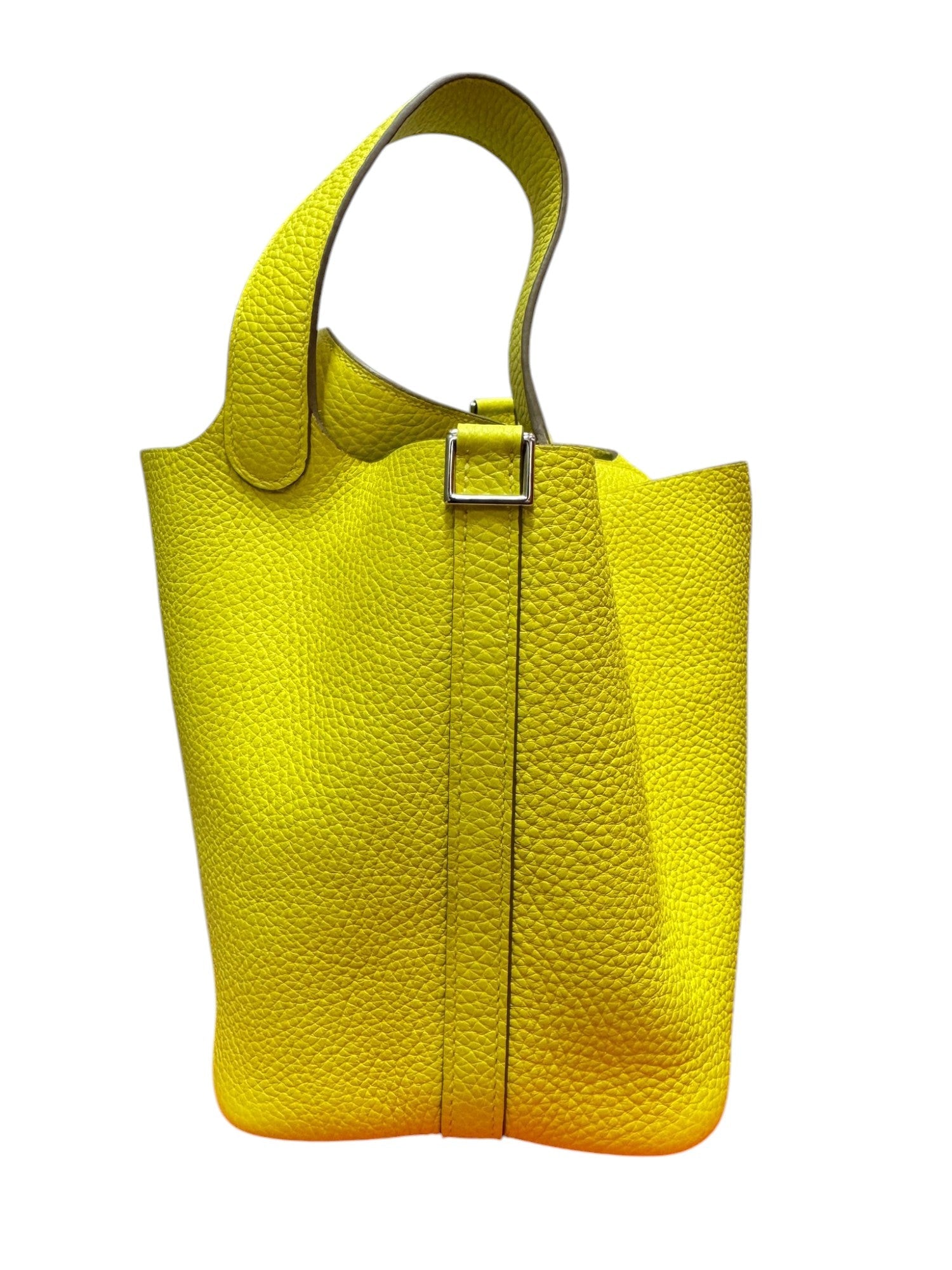 Hermes Picotin 18 in Lime Clemence with PHW