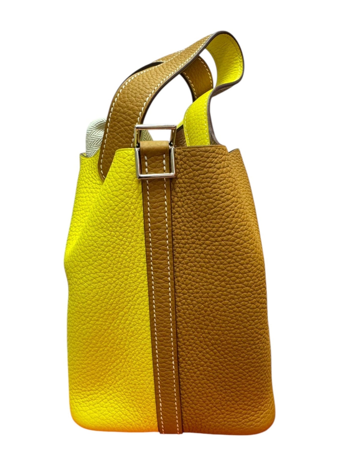 Hermes Picotin 18 in Sesame/Lime Clemence with PHW