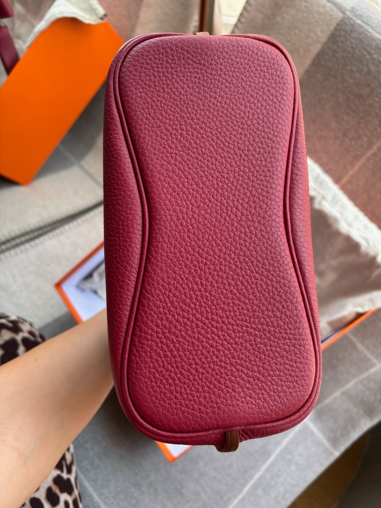 Hermes  So Kelly 22 X stamp Rubis ALTC0771