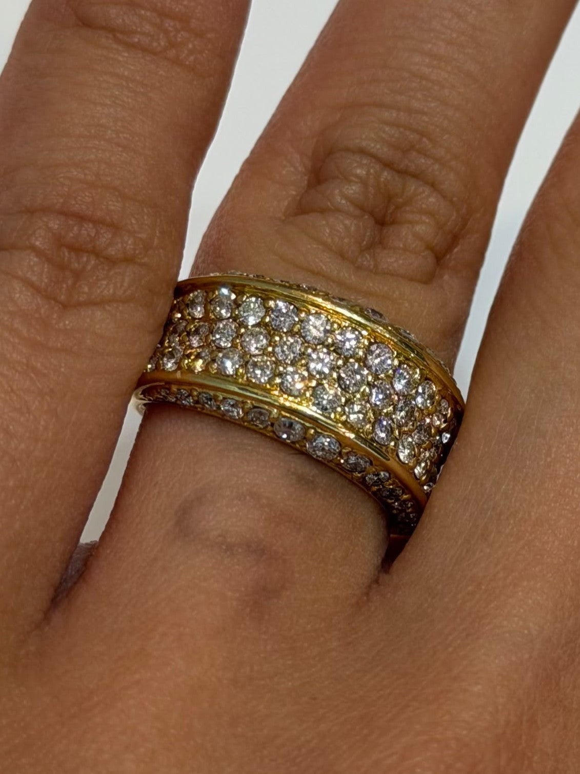 #12 Ring in K18 - Diamond 1.50 pavé 4912 JJC1306