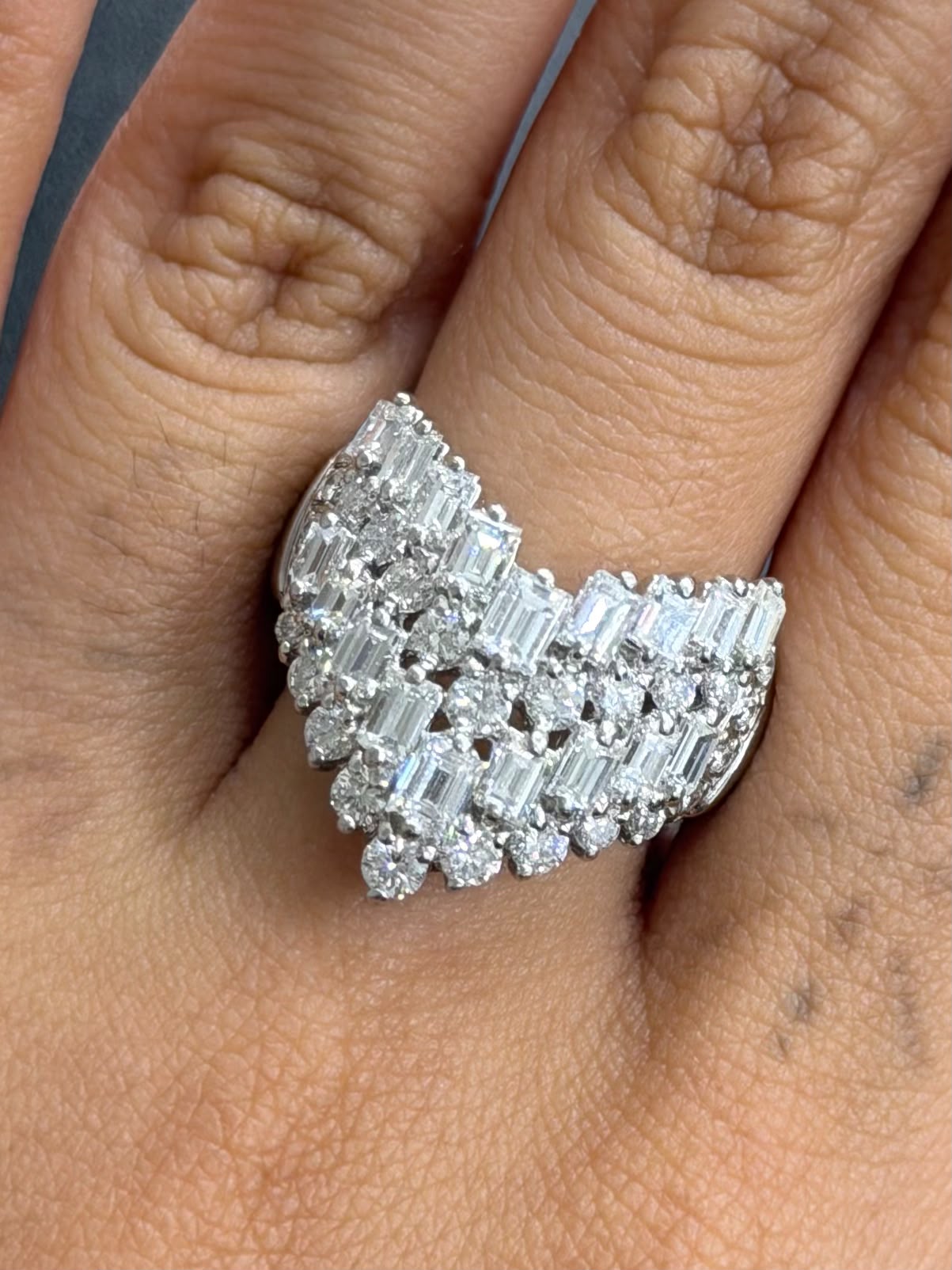 Ring in Pt900 - Pave Diamond D3.15 2154 JJC1498