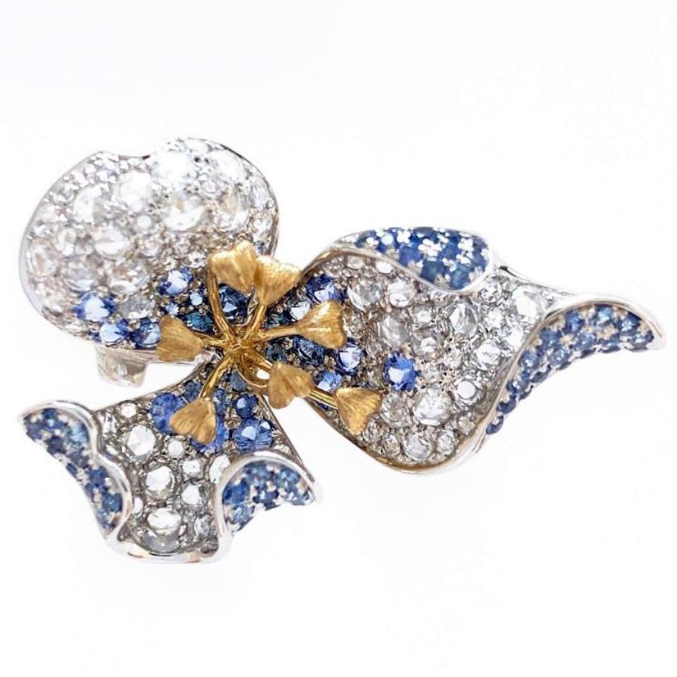 15# Ring (Hand Crafted) - Sapphire 1.052 + D0.993 G-R762-04 JJC3068