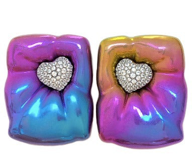 Earring in Titanium - Sapphire 2.286 T-ER985-01 JJC3045