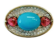 15# Ring in 18K - Natural Sleeping Beauty 3.13 Rubellite 0.813 + D0.331 T-R1168-01 JJC3033
