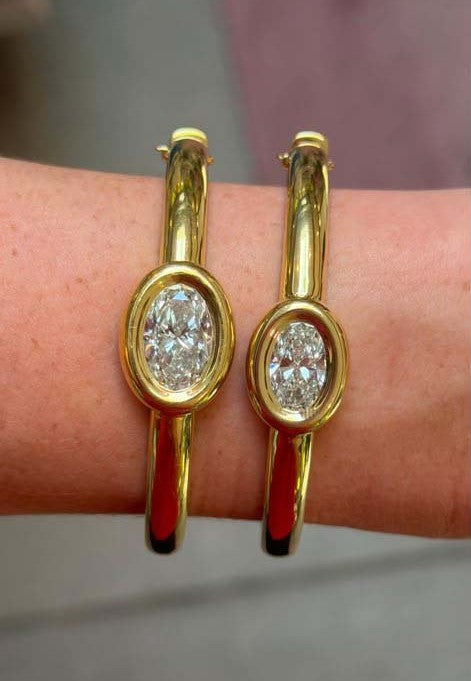 18k Bangle Shine Edition Large  (setting only) SABSET009