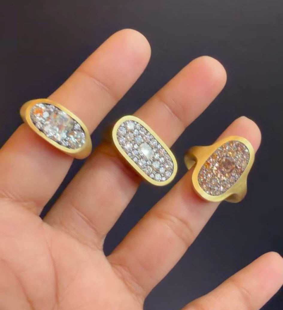 18k Royal Matte Ring (setting only) SABSET054