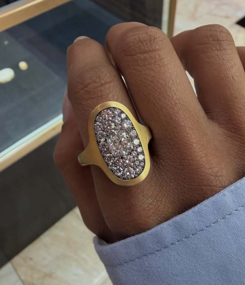 18k Royal Matte Ring  NS (setting only) SABSET007