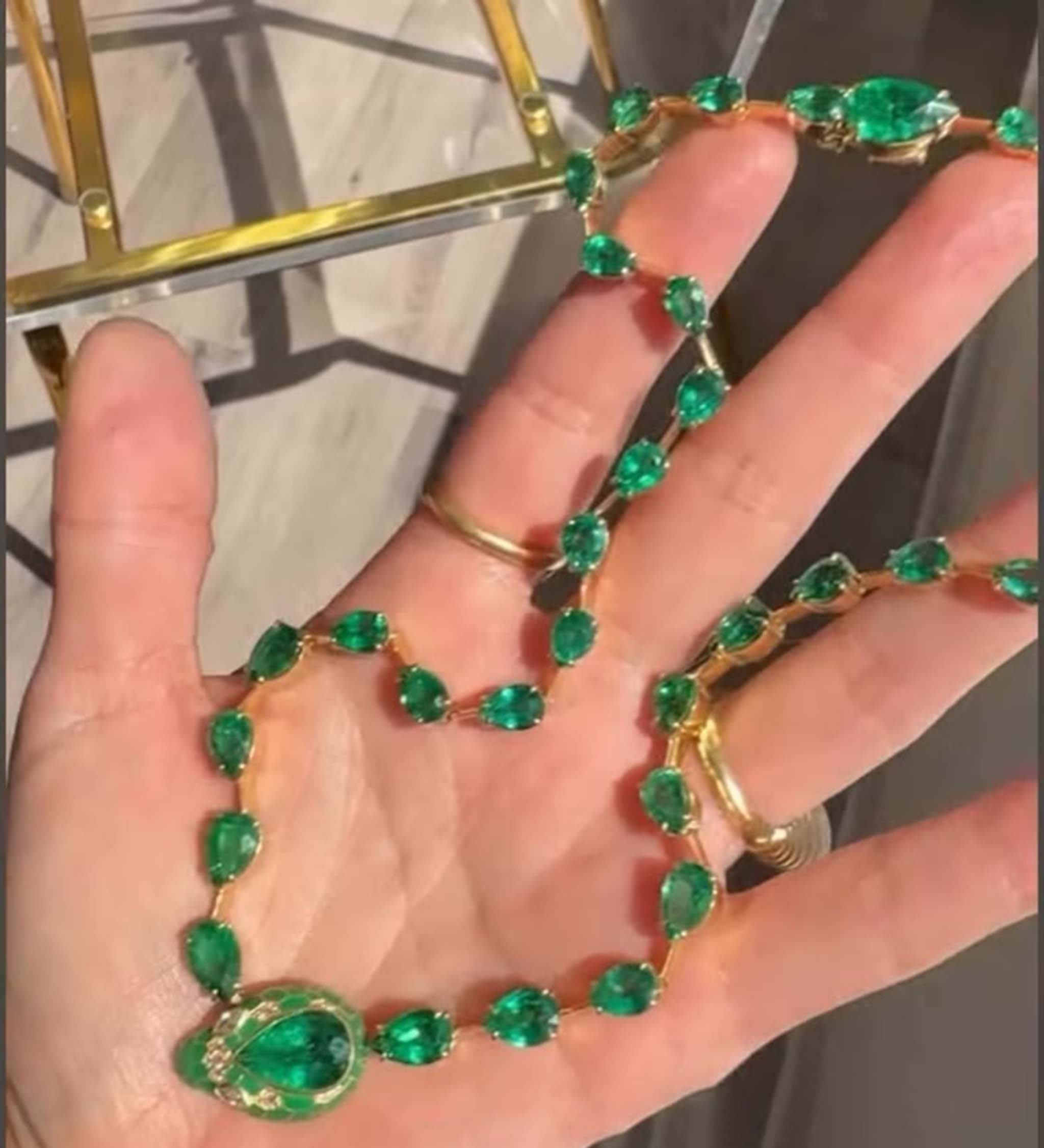 18k Station Necklace (setting only) SABSET036
